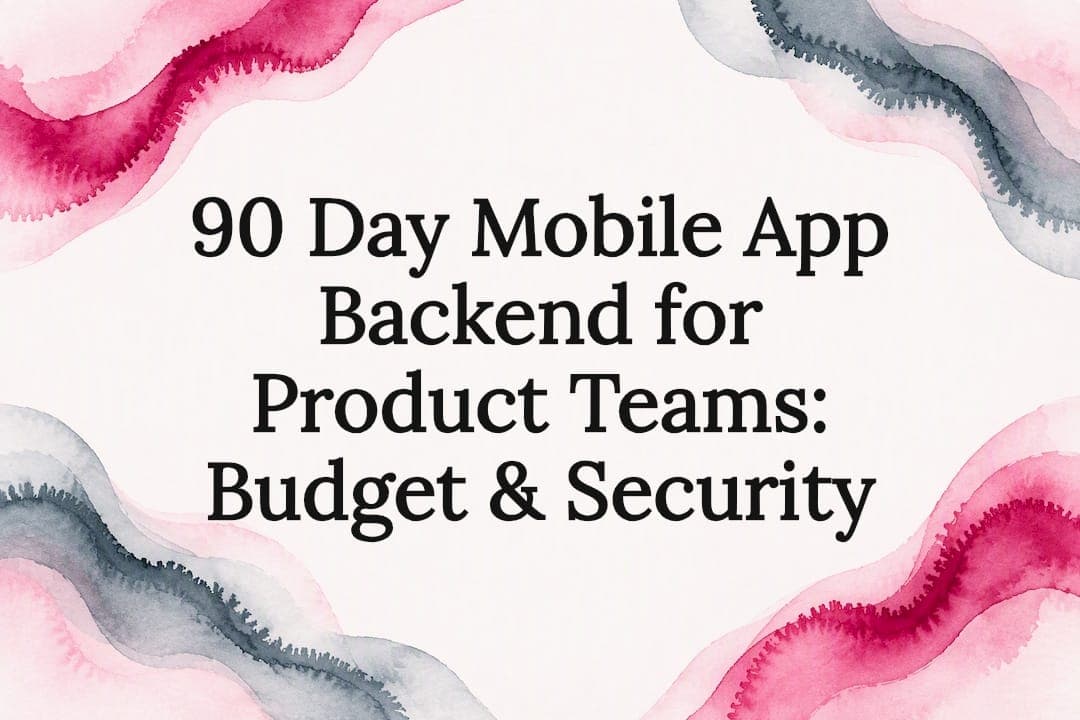 90 Day Mobile App Backend for Product Teams: Budget & Security
