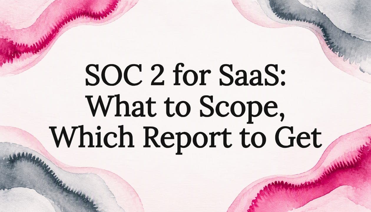 SOC 2 for SaaS: What to Scope, Which Report to Get