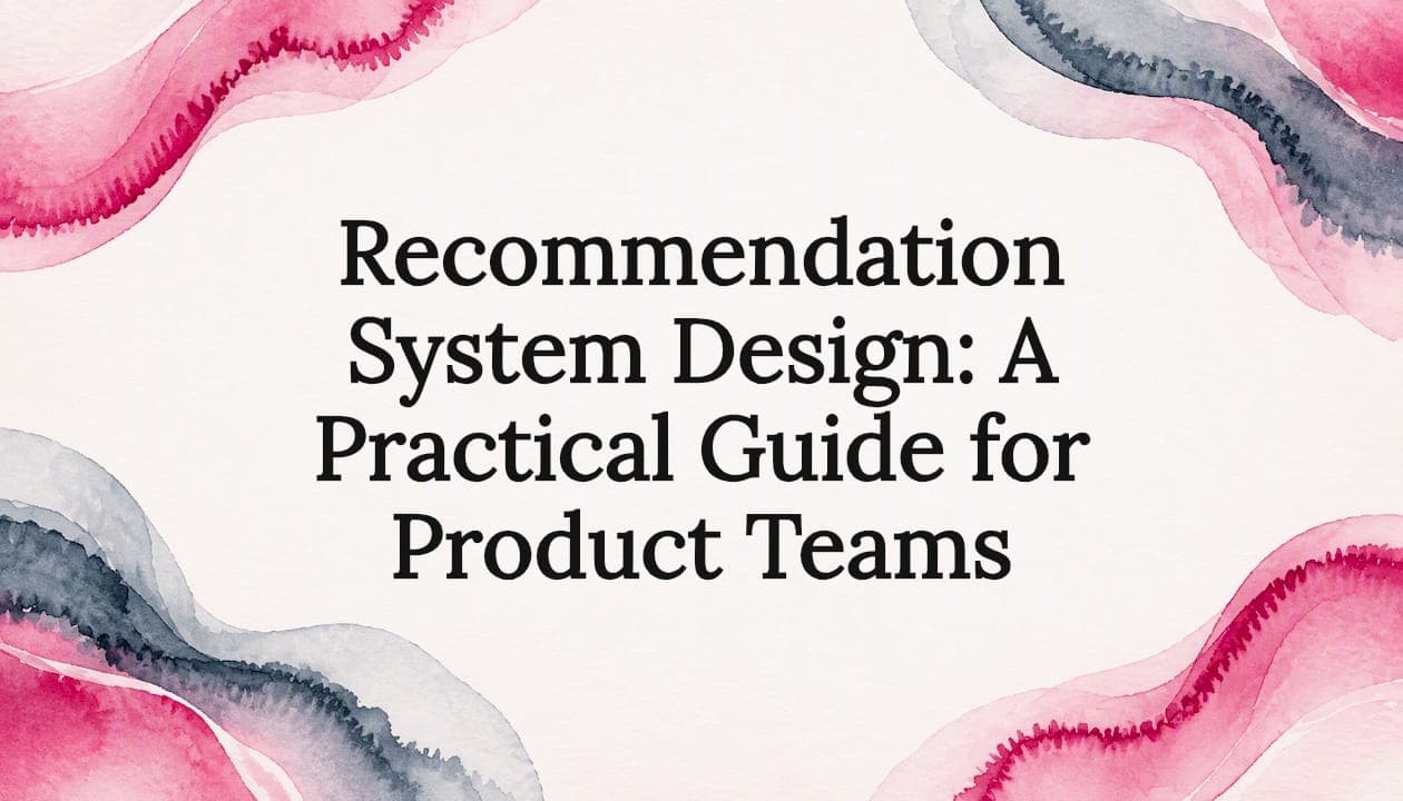 Recommendation System Design: A Practical Guide for Product Teams
